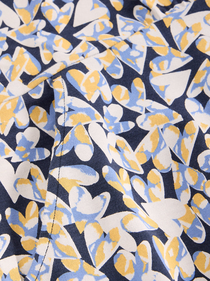 Robe imprimée col rond Olivia - poches et manches 3/4