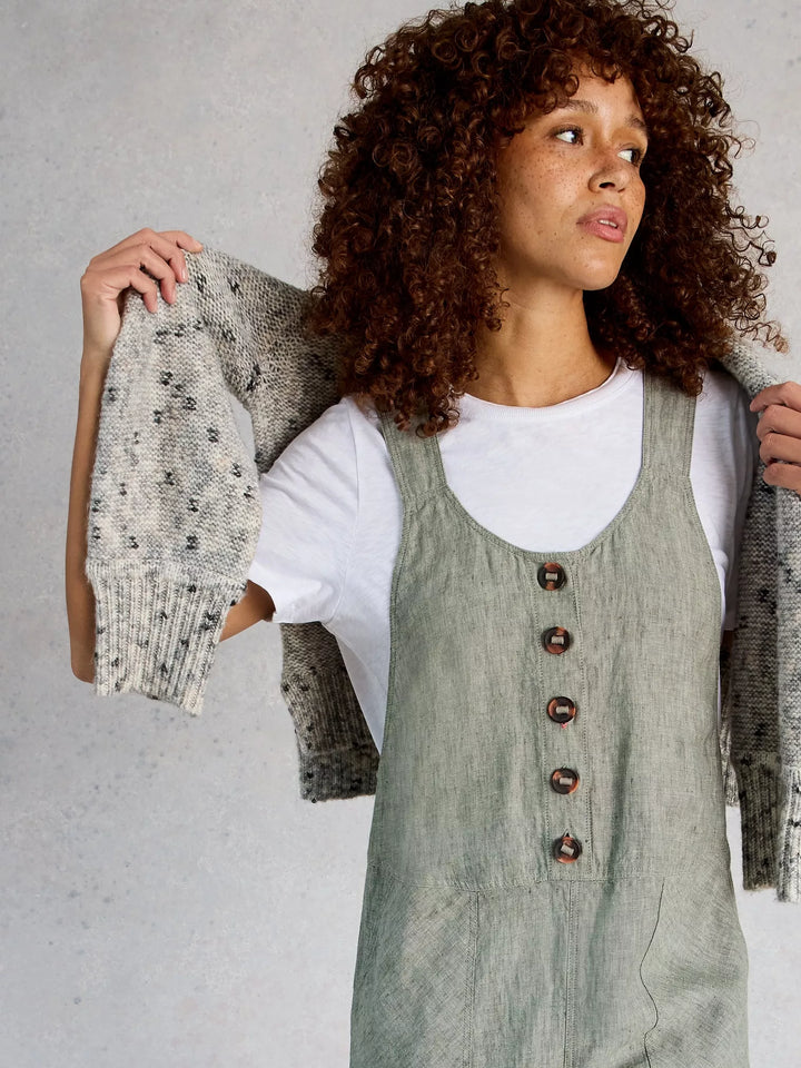 Salopette en lin Viola - Sans manches à coupe décontractée