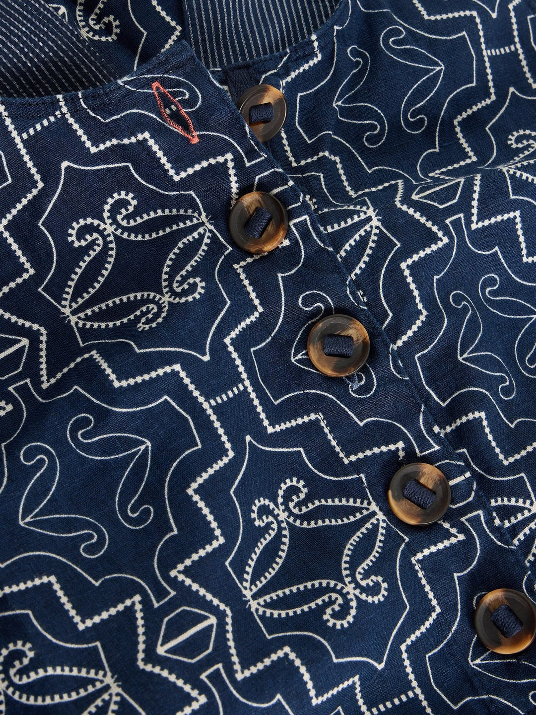 Salopette en lin Viola - Sans manches à coupe décontractée