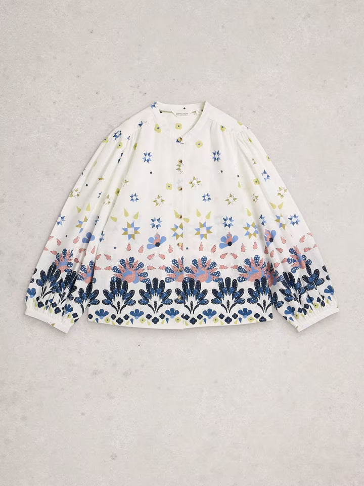 Chandail imprimé en coton biologique Lana