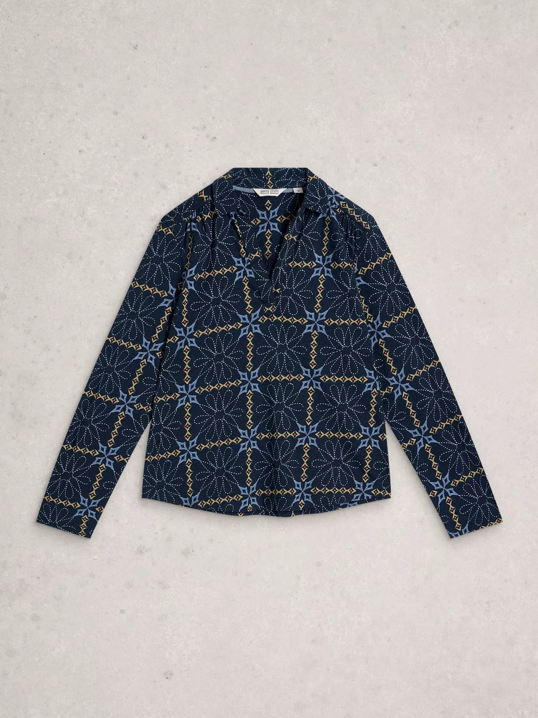 Blouse en coton à manches 3/4 Allie - 100% coton