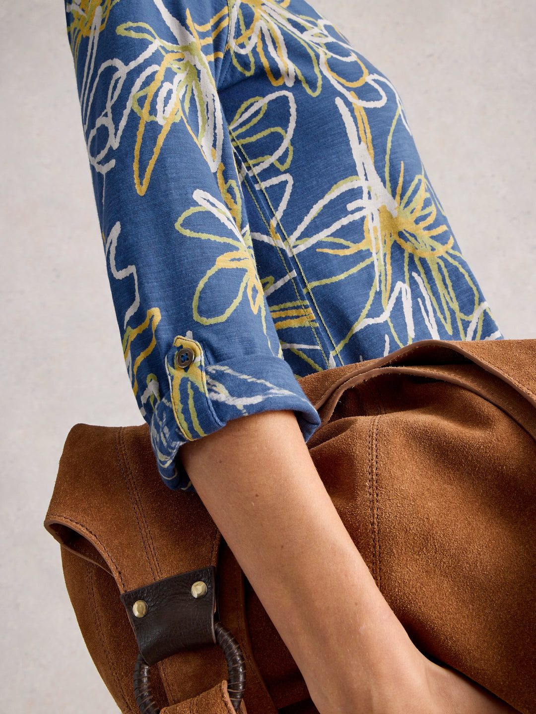 Chemise en jersey Annie - 100% coton doux avec manches 3/4