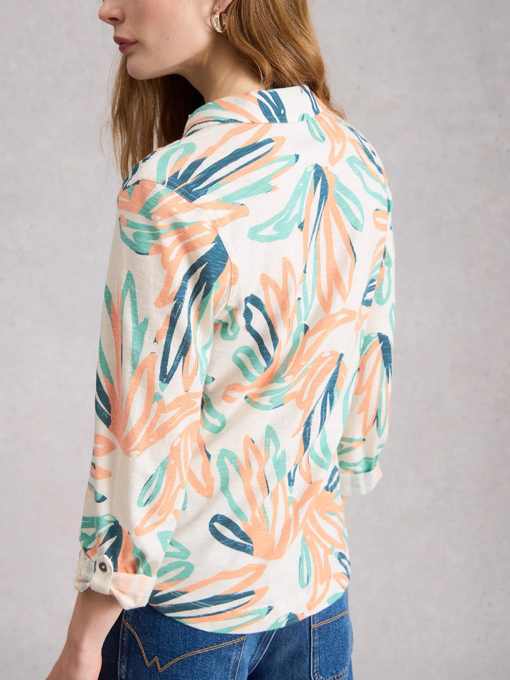 Chemise en jersey Annie - 100% coton doux avec manches 3/4