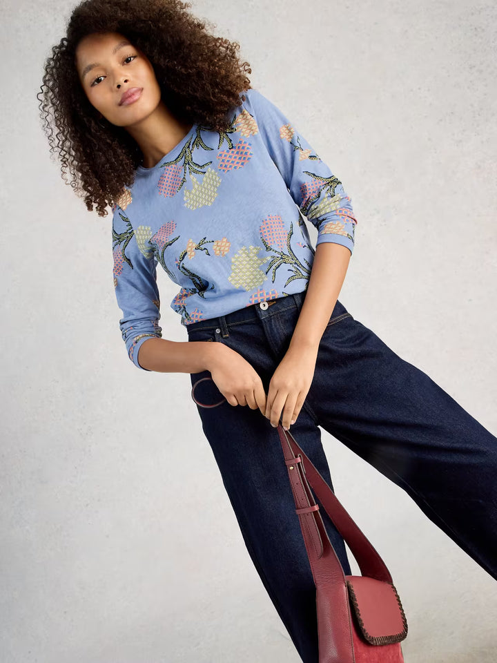 Chandail à différents imprimés à manches longues Clara