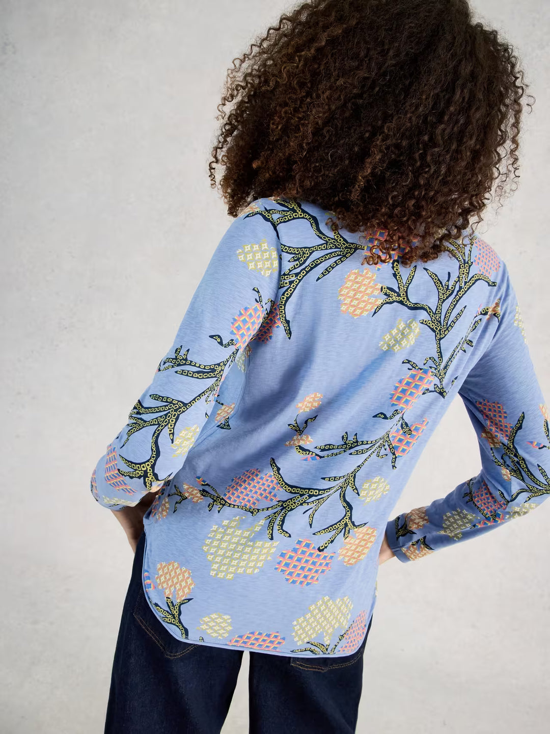 Chandail à différents imprimés à manches longues Clara