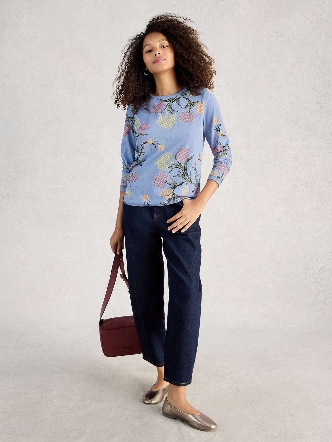 Chandail à différents imprimés à manches longues Clara - 100% coton