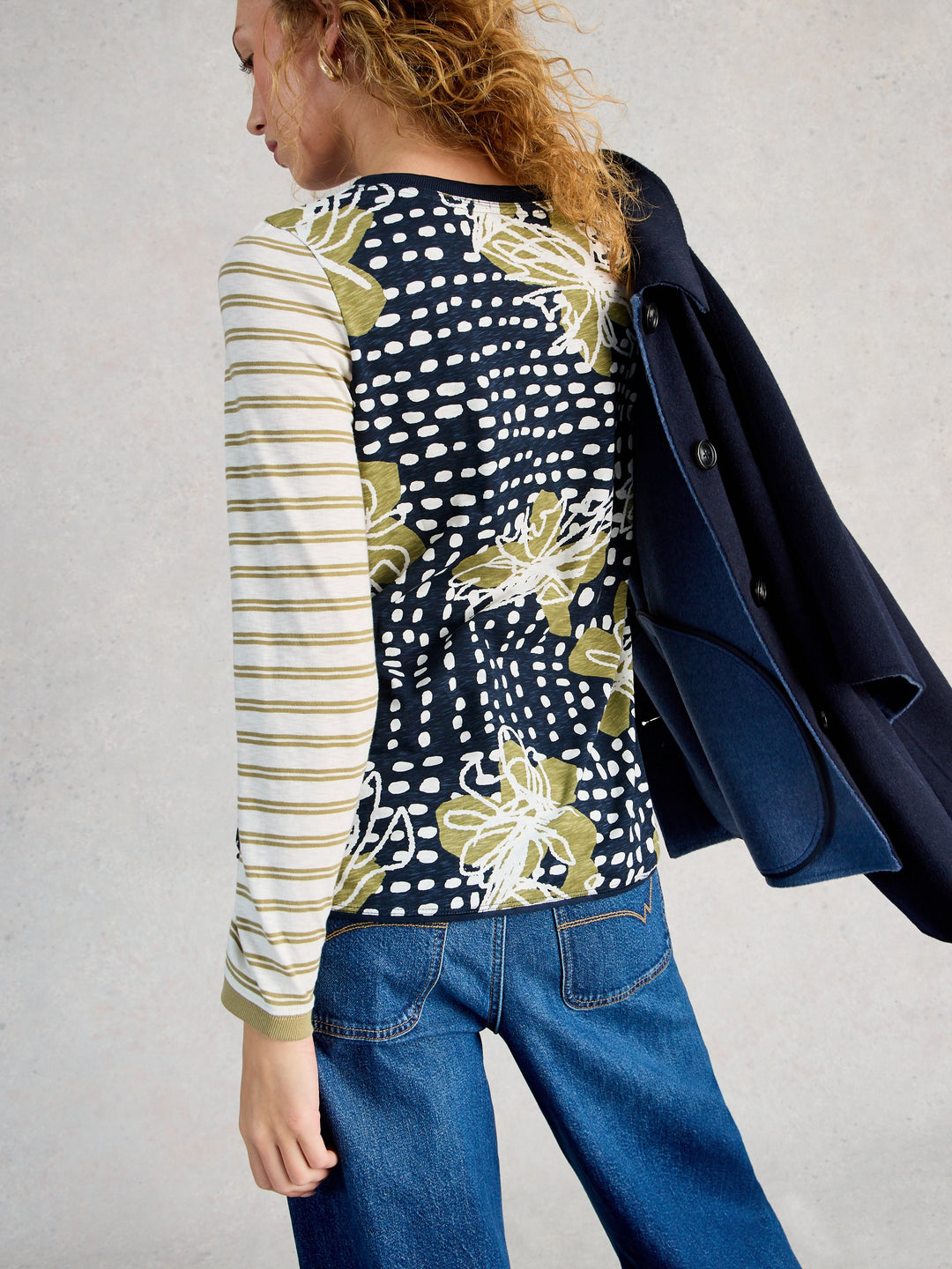 Chandail à différents imprimés à manches longues Clara - 100% coton