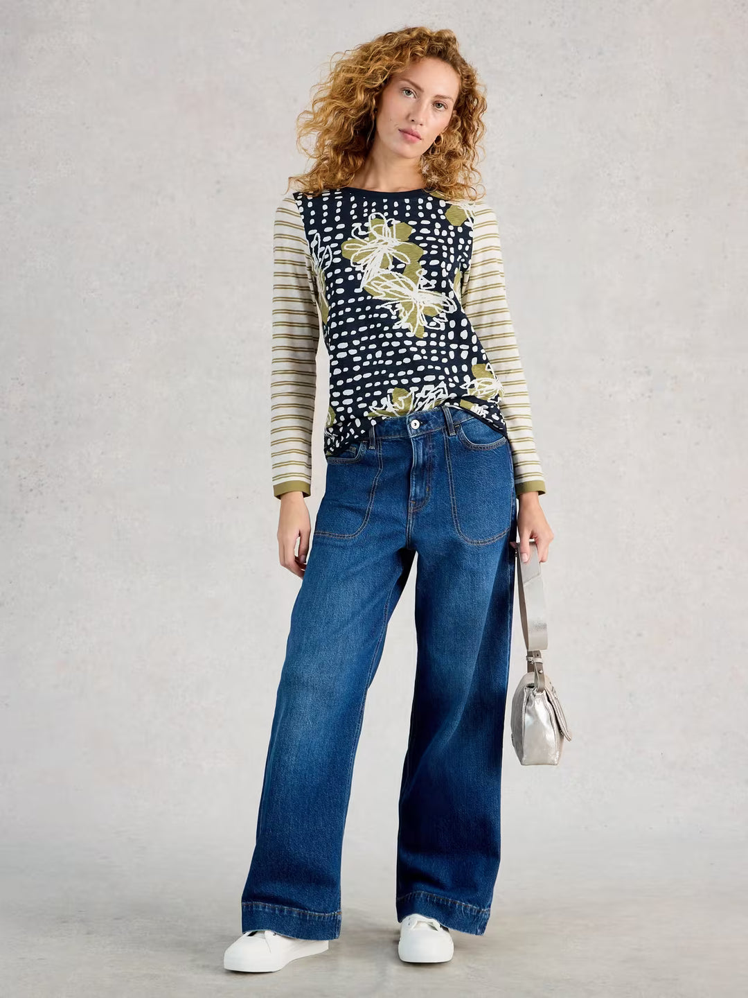 Chandail à différents imprimés à manches longues Clara