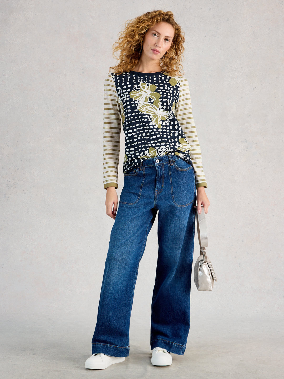 Chandail à différents imprimés à manches longues Clara - 100% coton