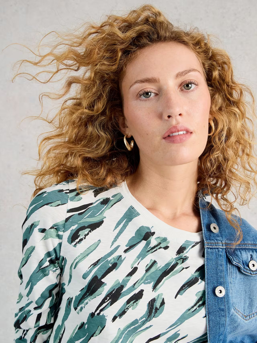 Chandail à différents imprimés à manches longues Clara