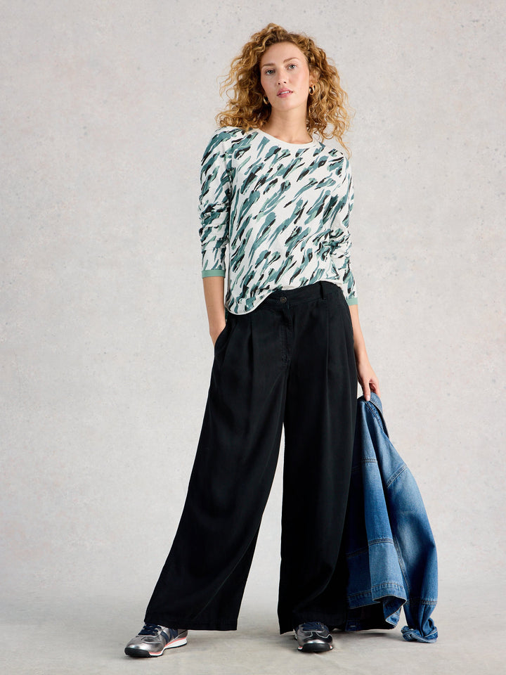 Chandail à différents imprimés à manches longues Clara - 100% coton