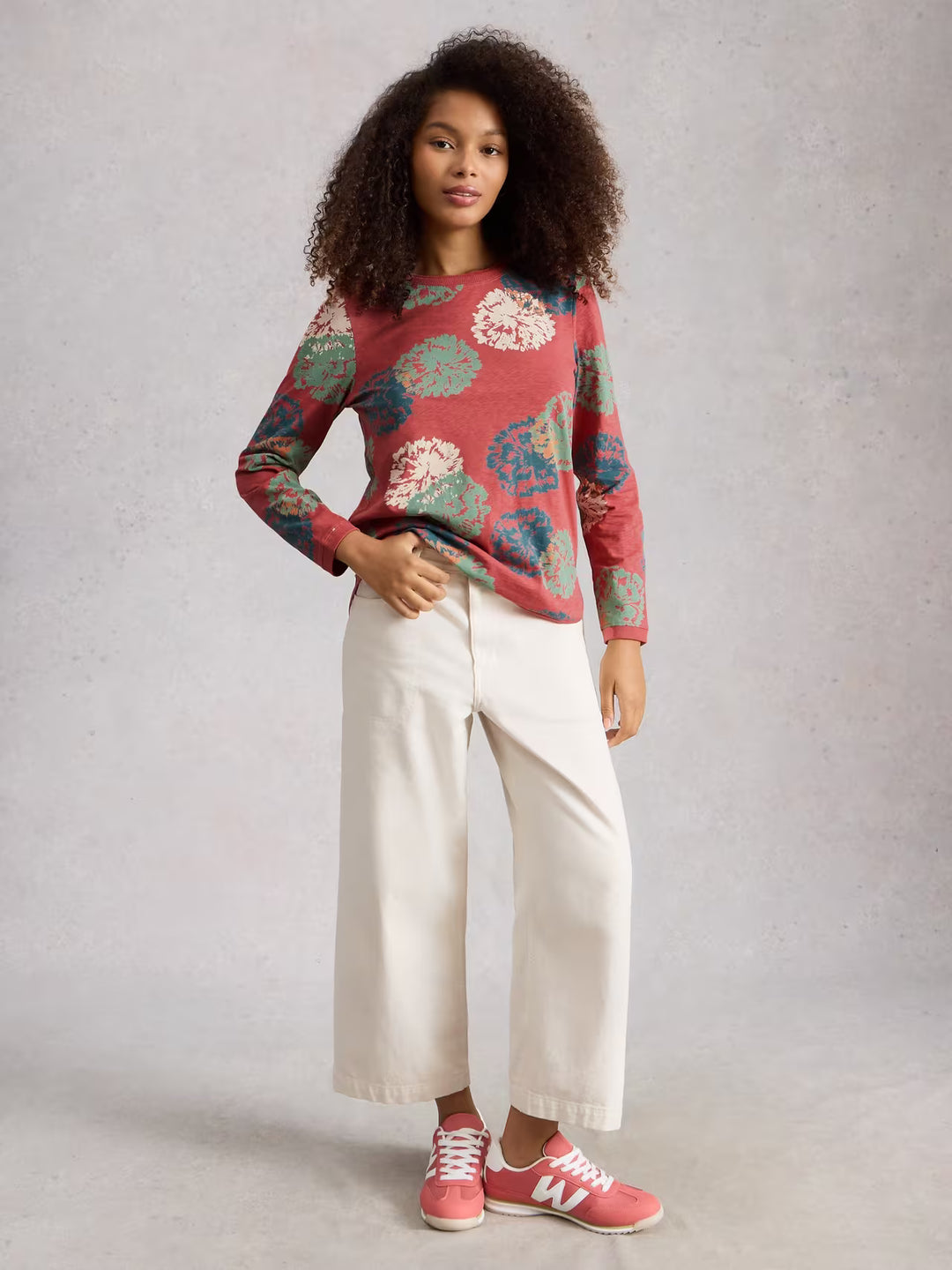 Chandail à différents imprimés à manches longues Clara