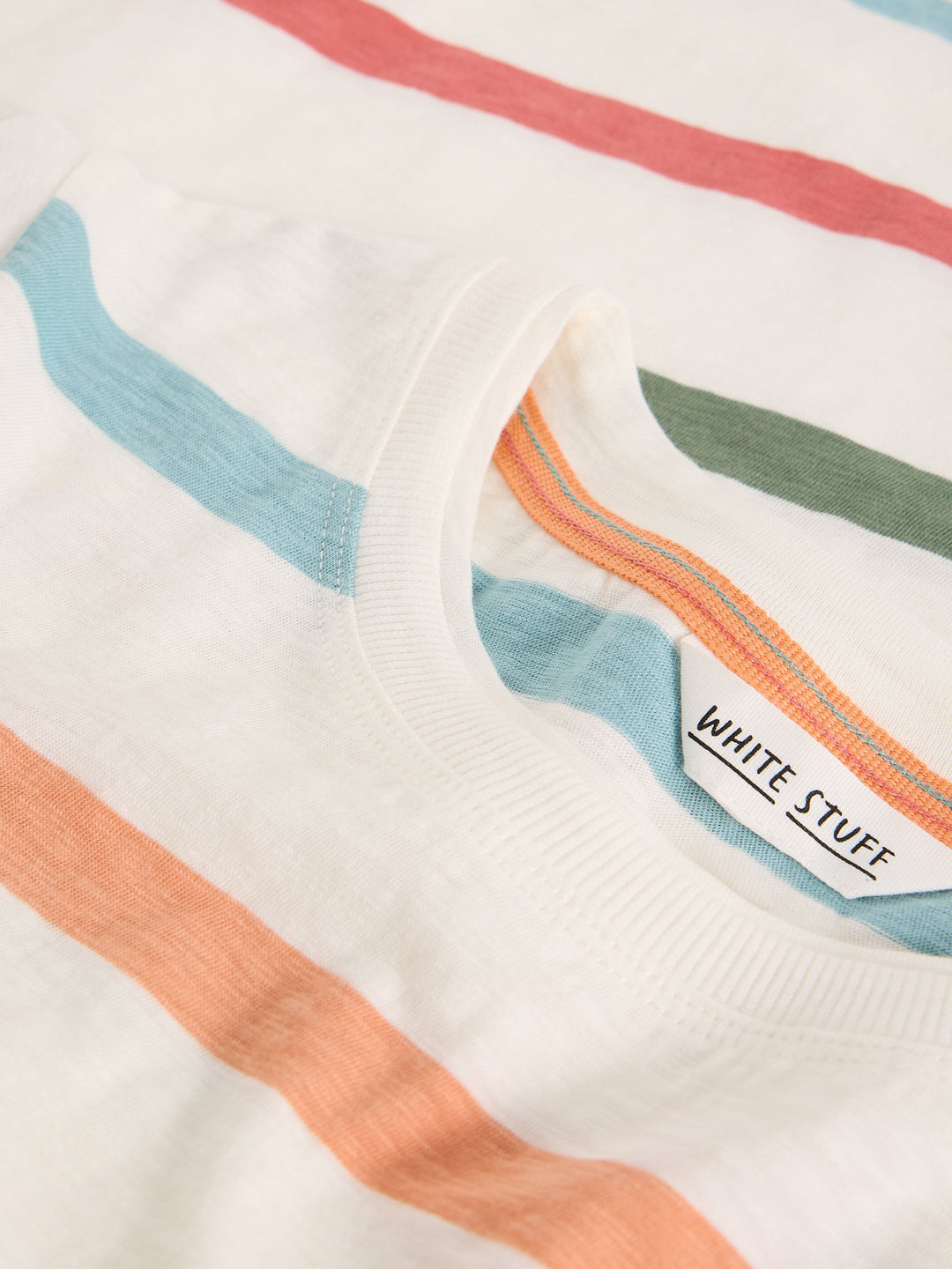 Chandail à rayures colorées manches longues Clara - 100% coton