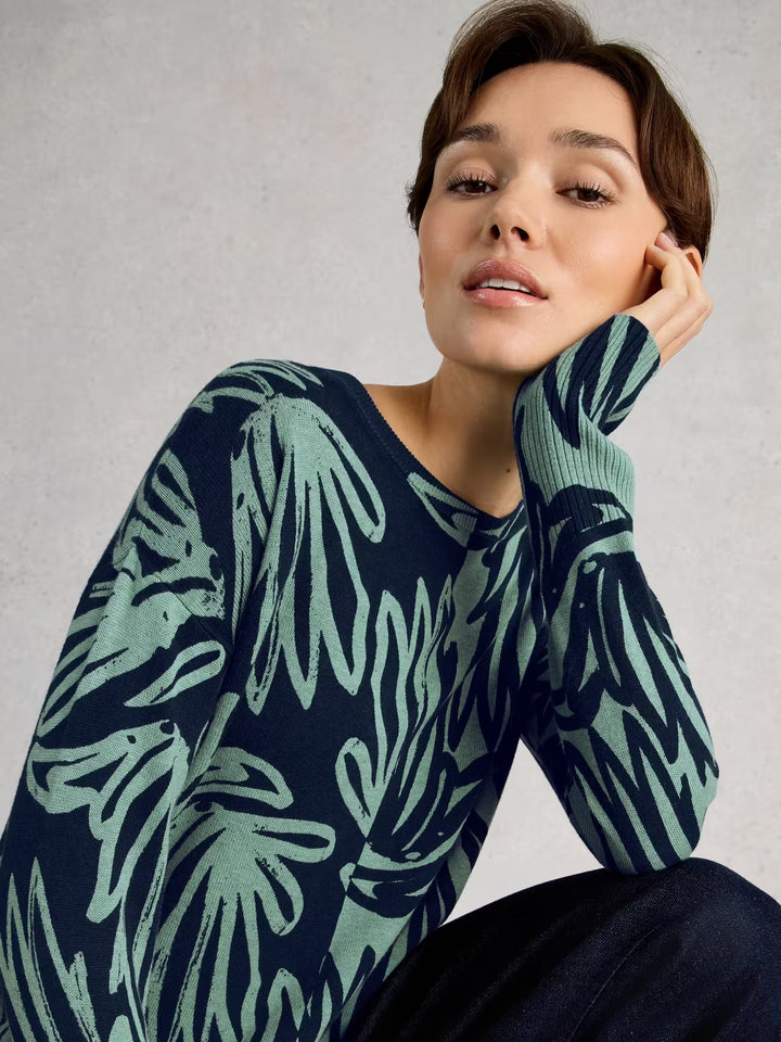 Chandail à imprimé graphique Olive