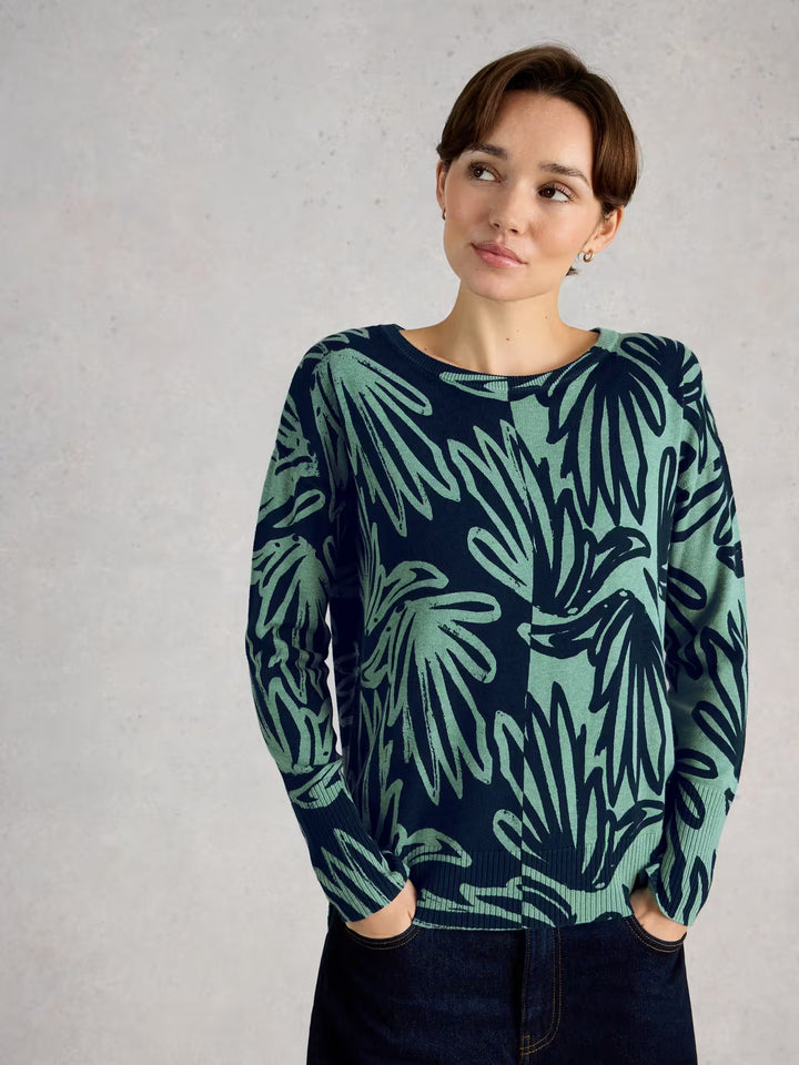 Chandail à imprimé graphique Olive