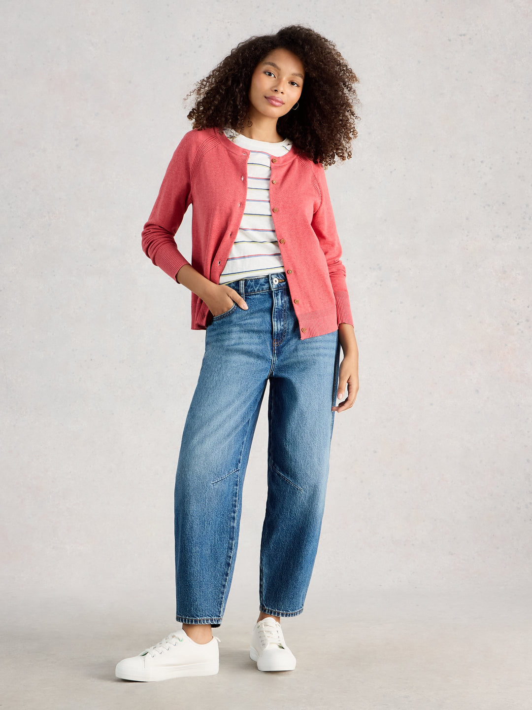 Cardigan à encolure ronde Lulu - Coton biologique