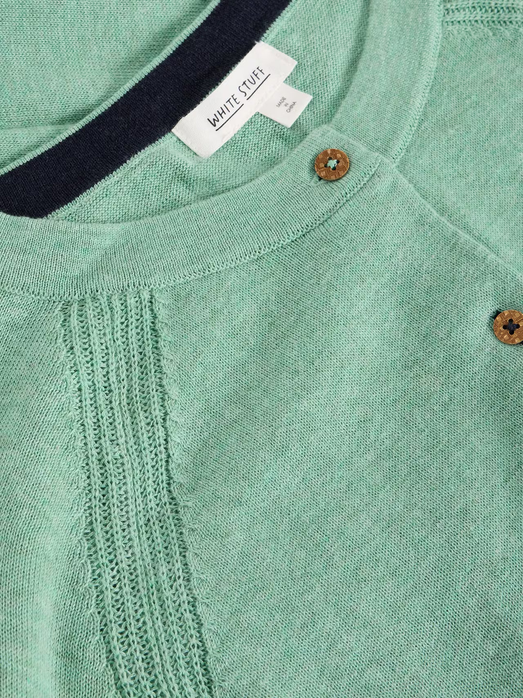 Cardigan à encolure ronde en coton biologique Lulu