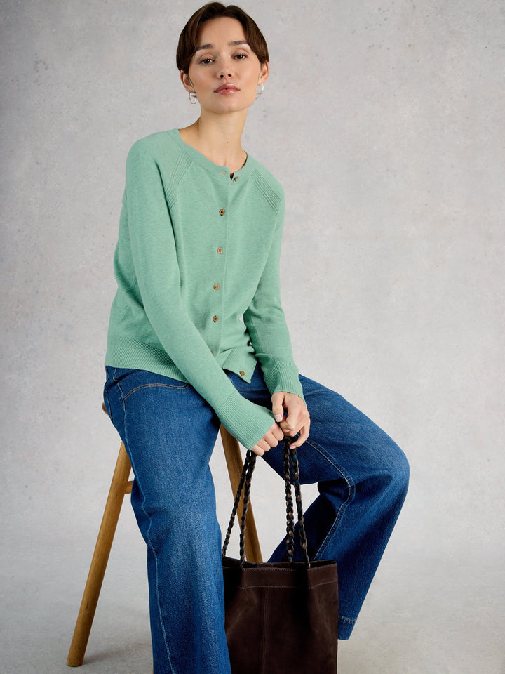 Cardigan à encolure ronde Lulu - Coton biologique