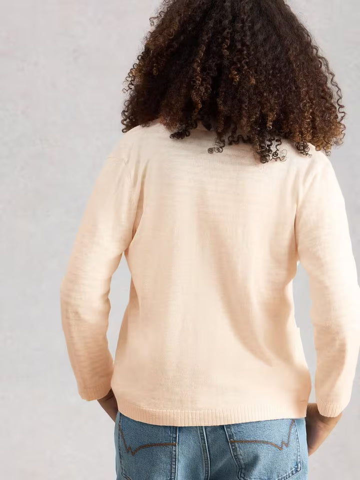 Cardigan en coton biologique et lin Nova - Léger à encolure en V