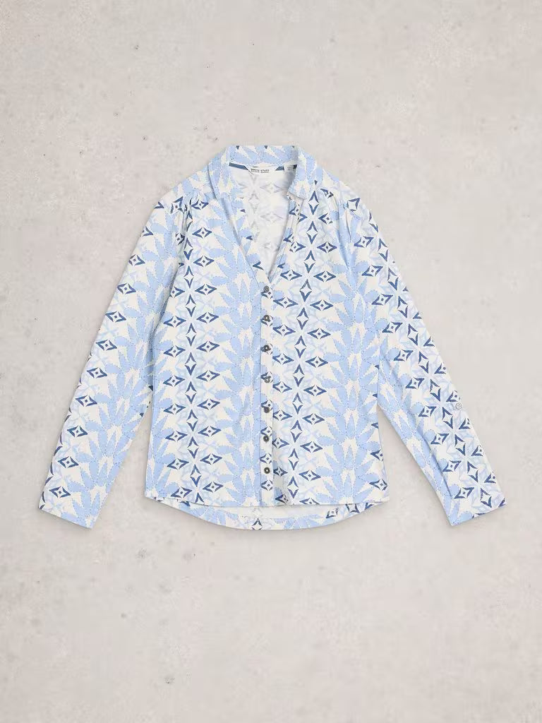 Blouse de coton confortable Annie – manches trois-quarts