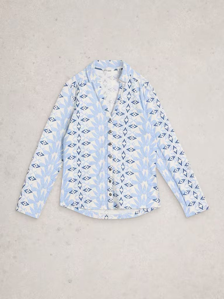 Blouse de coton confortable Annie – manches trois-quarts