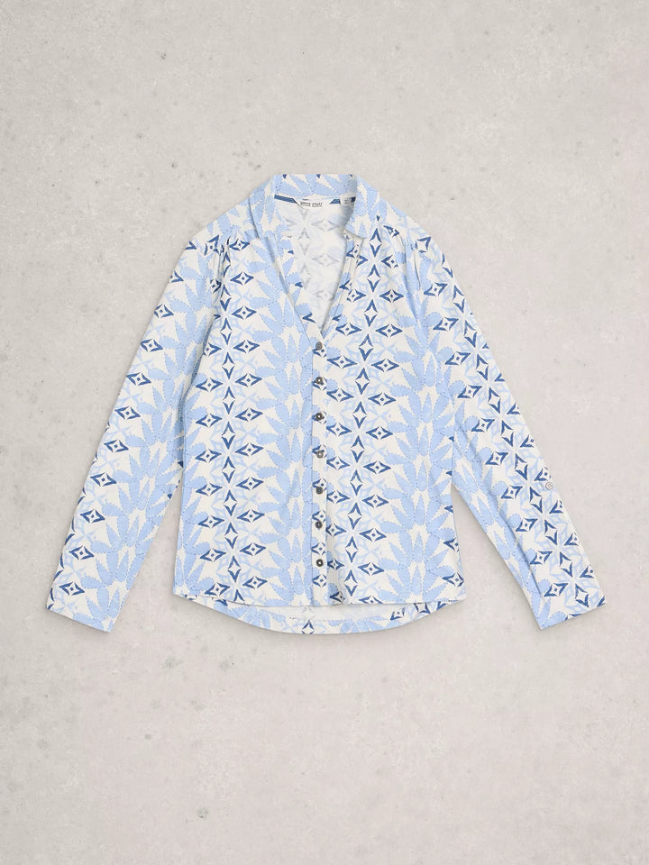 Blouse de coton confortable Annie – manches trois-quarts