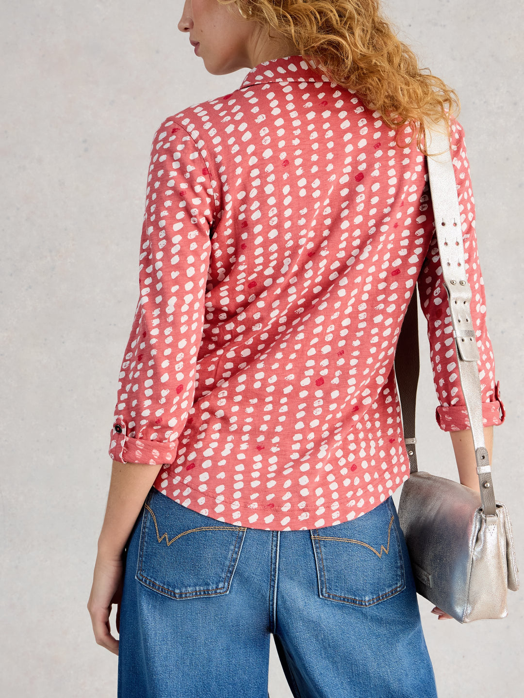 Blouse de coton confortable Annie – manches trois-quarts