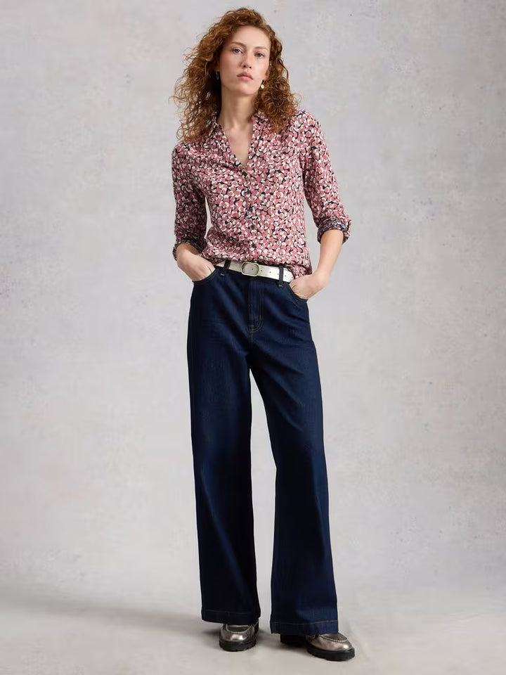 Blouse de coton confortable Annie – manches trois-quarts