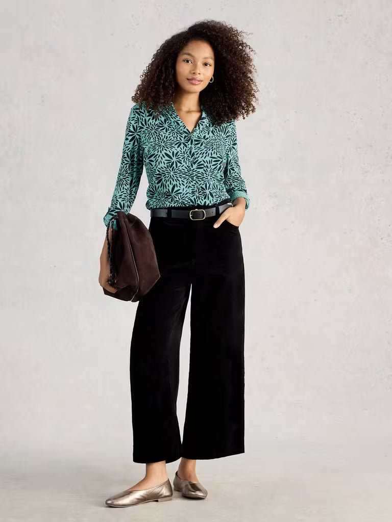 Blouse de coton confortable Annie – manches trois-quarts