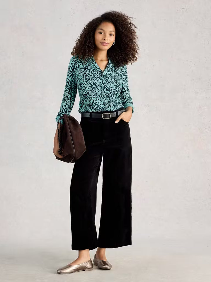 Blouse de coton confortable Annie – manches trois-quarts