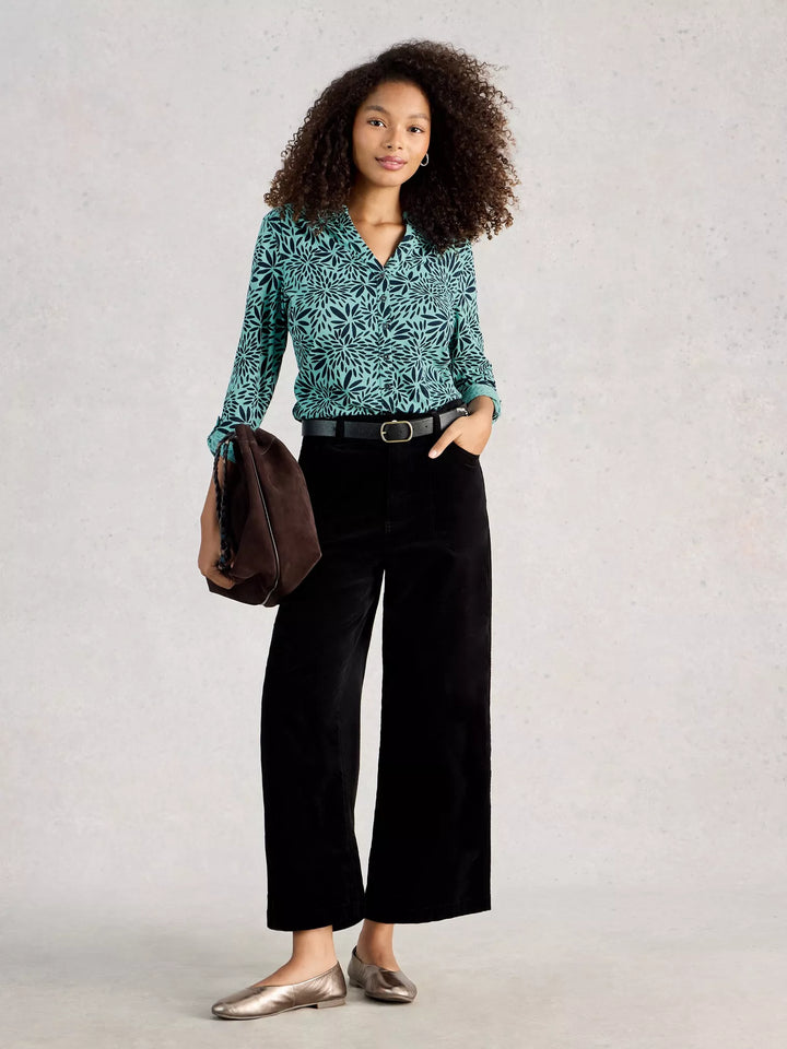 Blouse de coton confortable Annie – manches trois-quarts