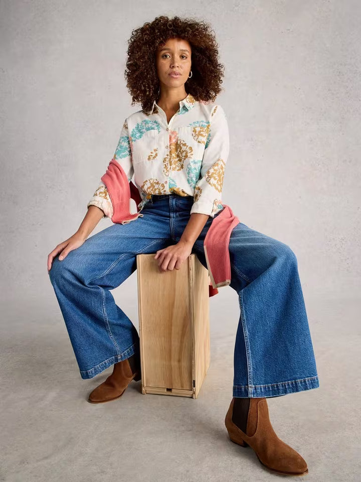 Chemise imprimée en coton biologique Sophie