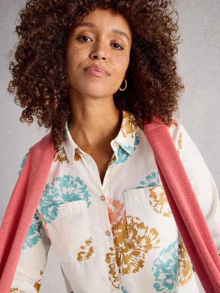 Chemise imprimée en coton biologique Sophie