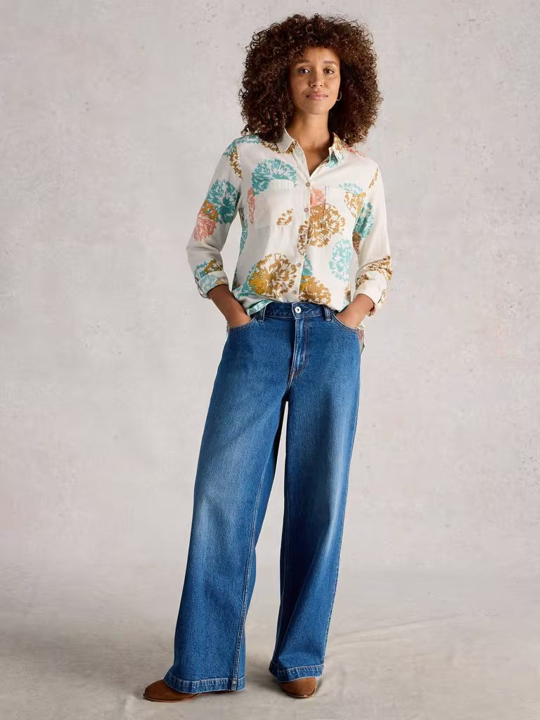 Chemise imprimée en coton biologique Sophie