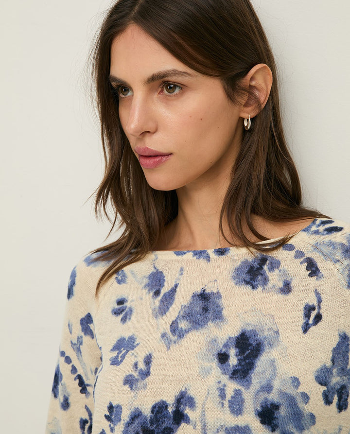 Chandail à imprimé floral - Coton et lin