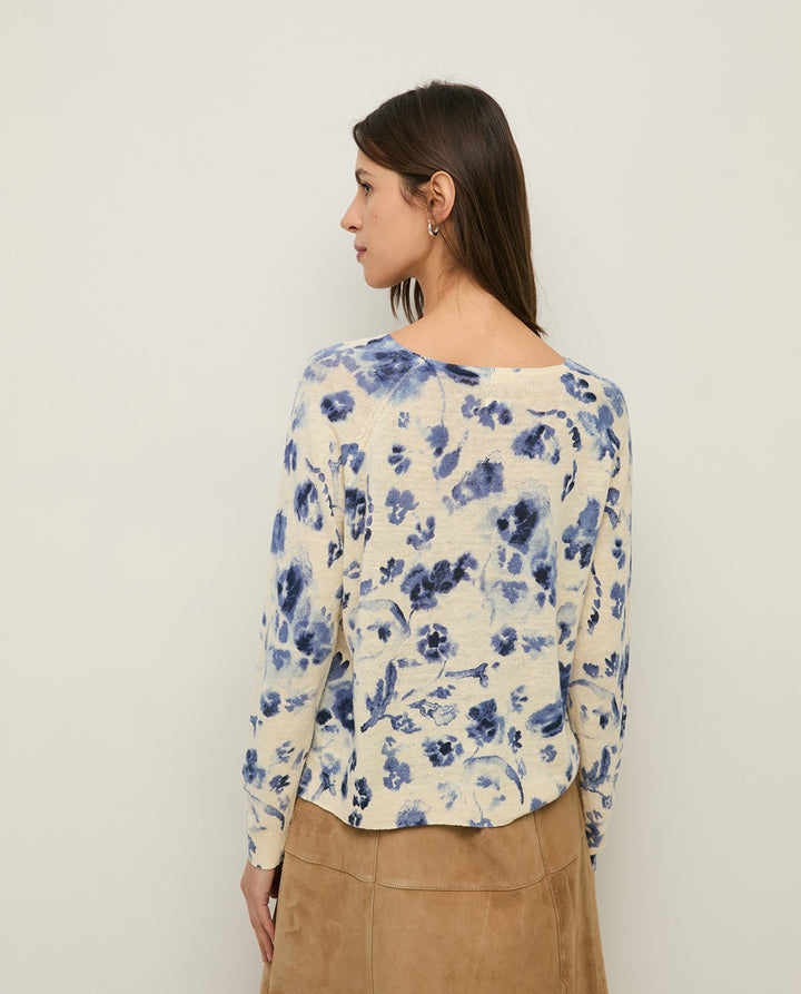 Chandail à imprimé floral - Coton et lin