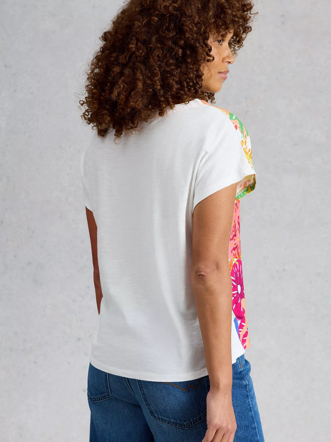 T-shirt à imprimé tropical - En viscose Ecovero et coton biologique