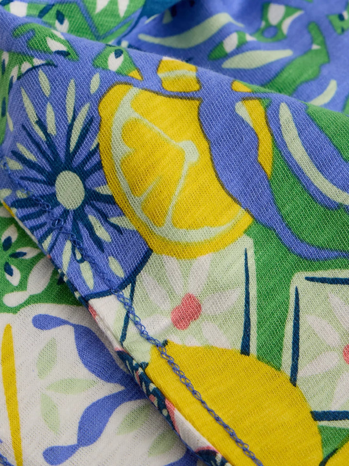 T-shirt  à motif estival Nelly - 100% coton