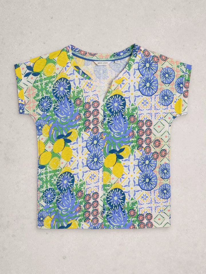 T-shirt  à motif estival Nelly - 100% coton