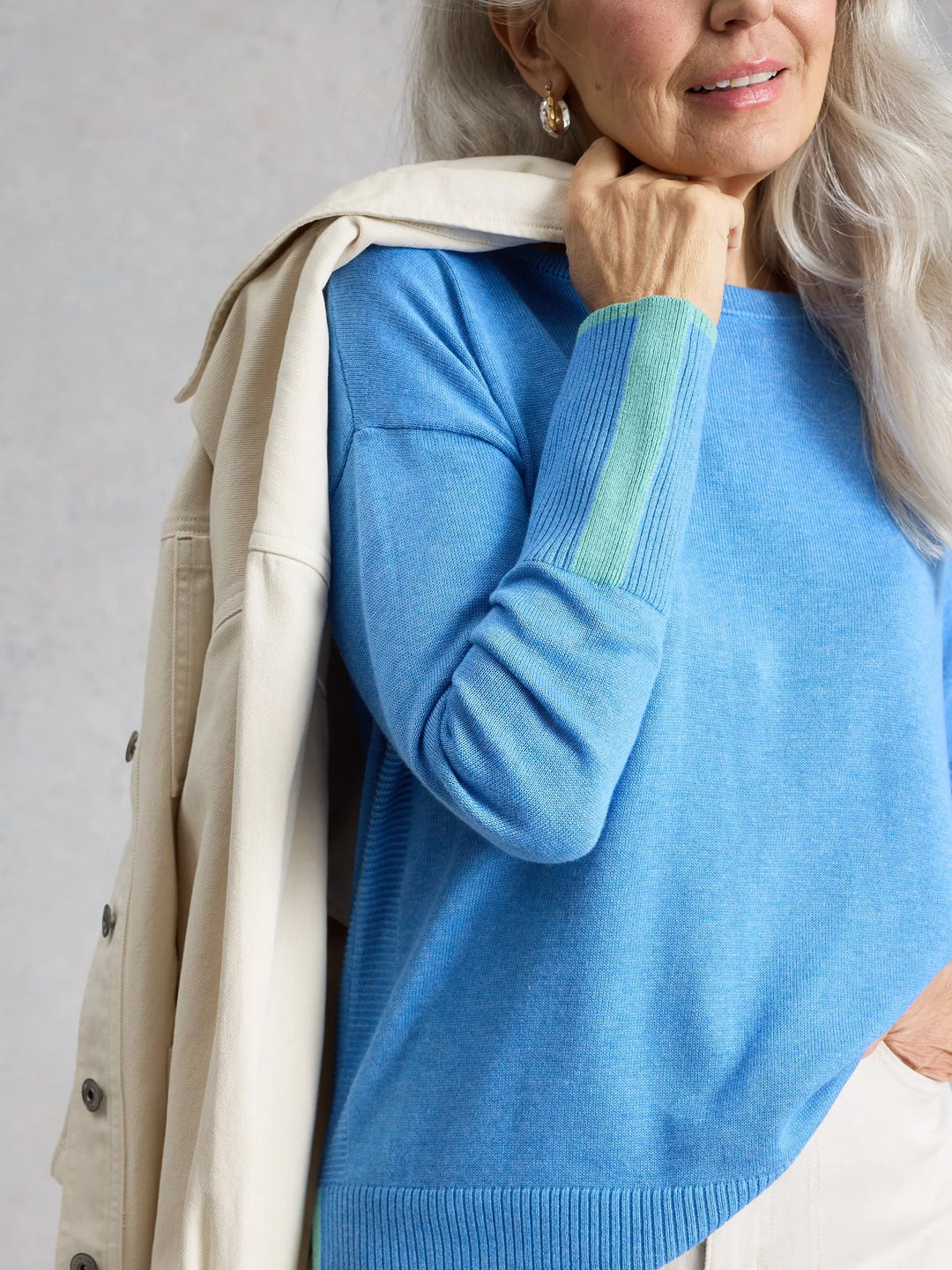 Pull décontracté Olive - En coton biologique
