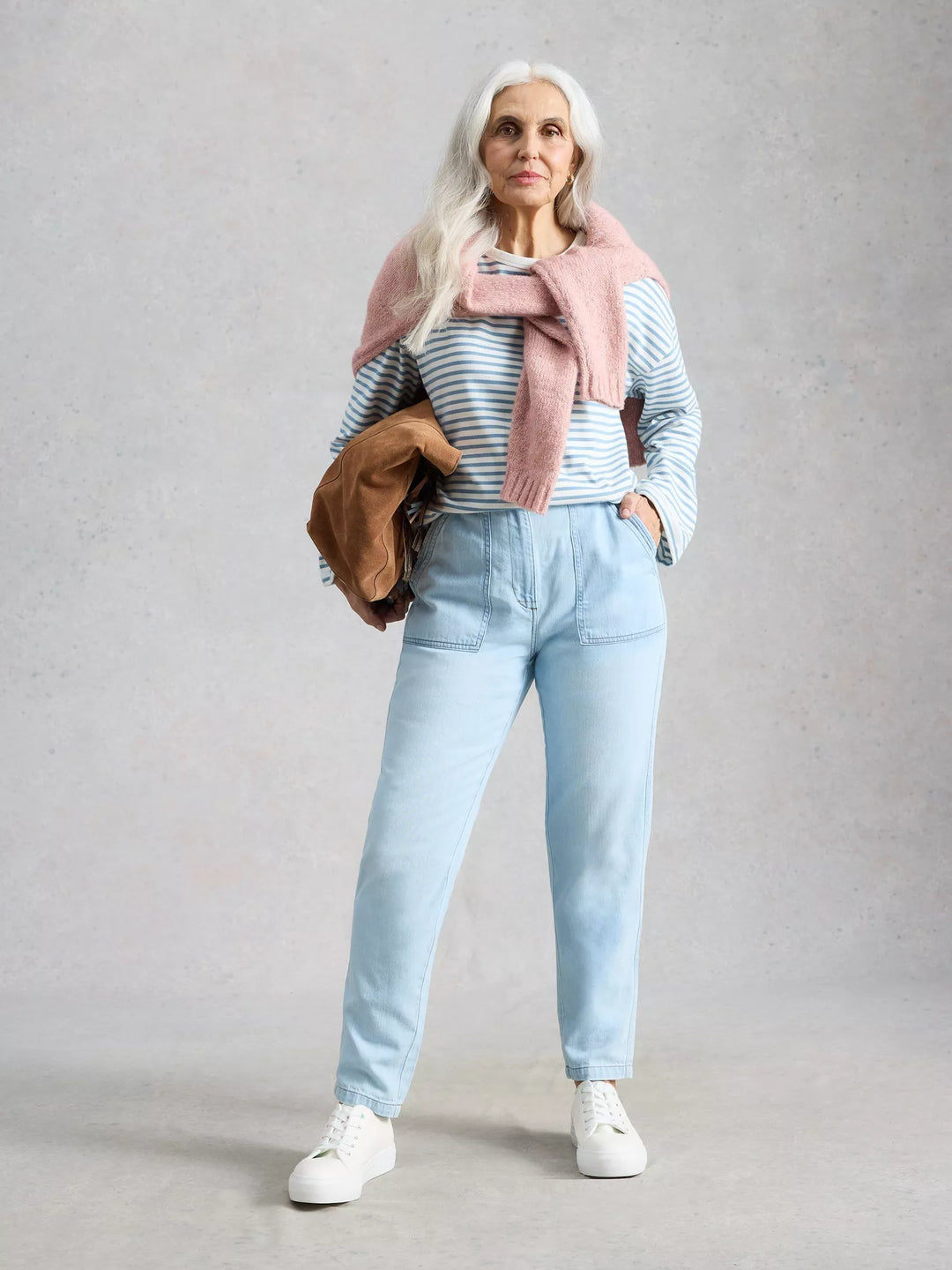 Jeans à la coupe effilée - En denim de coton biologique
