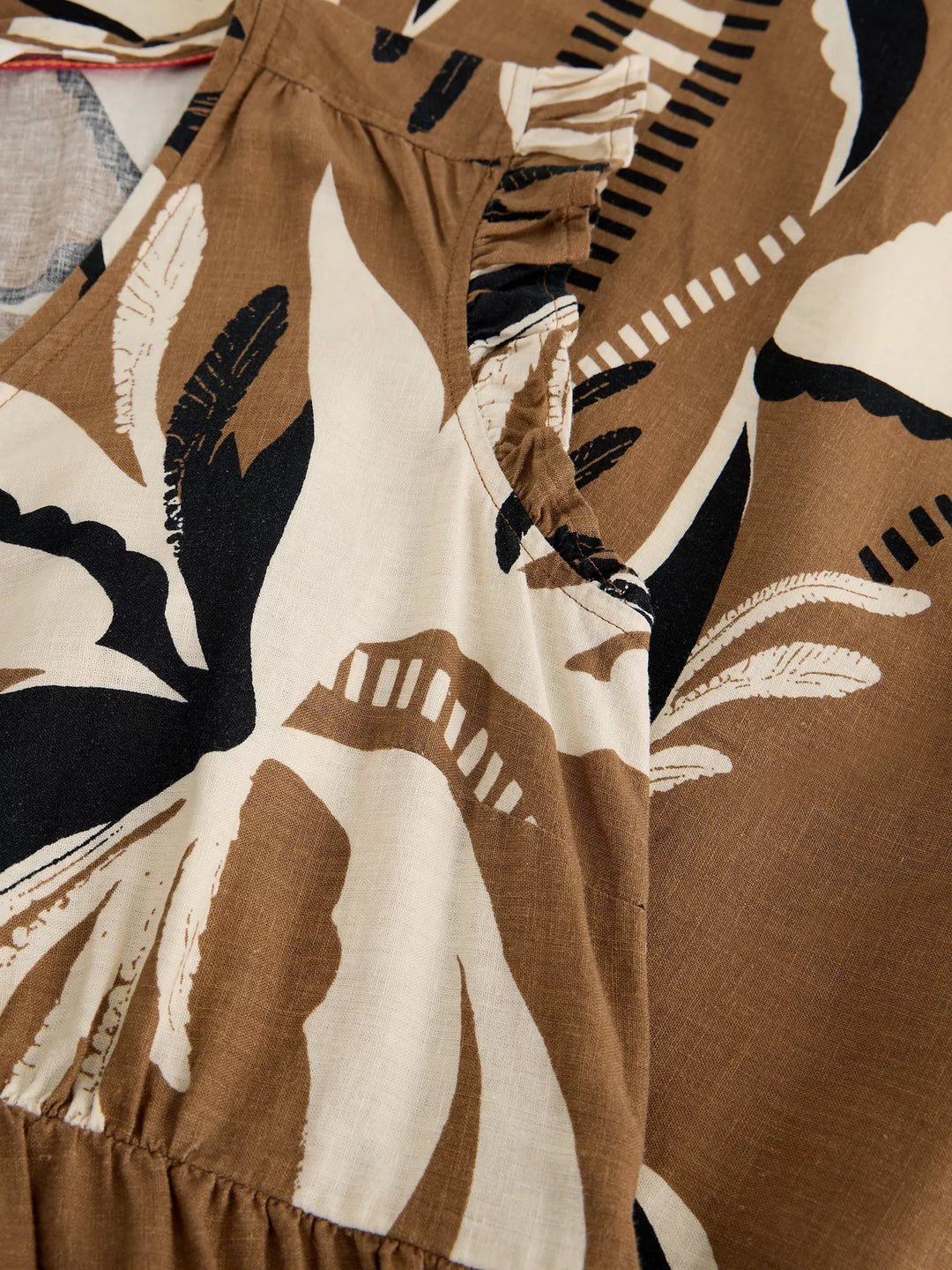 Robe maxi à volants Arlowe - Lin et viscose durable