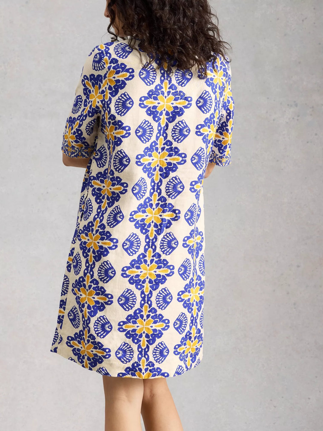 Robe en 100% lin - Poches latérales pratiques