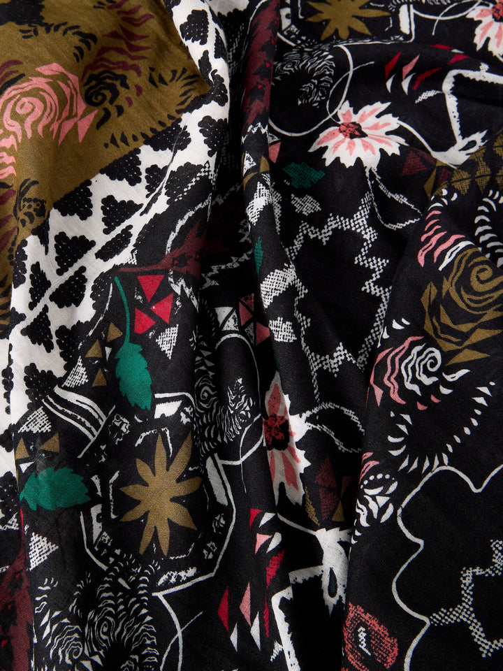 Foulard imprimé Callie- En viscose écoresponsable et coton biologique