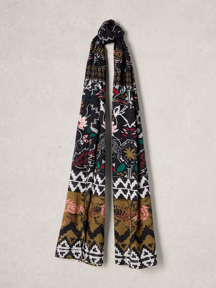 Foulard imprimé Callie- En viscose écoresponsable et coton biologique