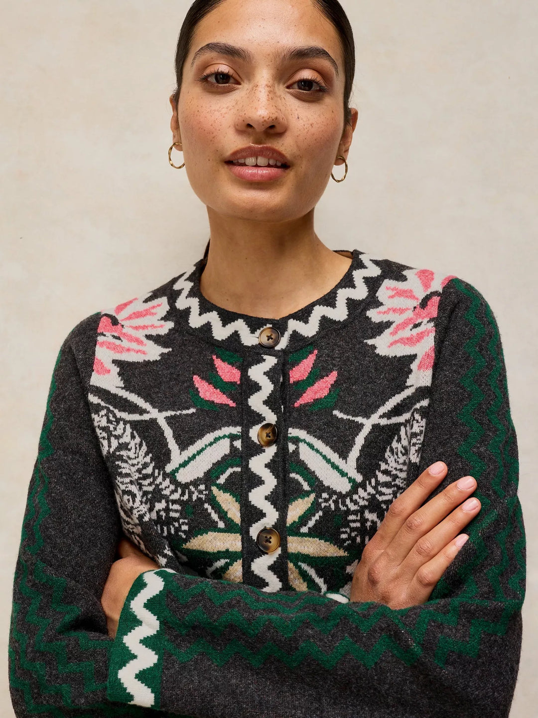 Veste écoresponsable Nomad - À motifs et fermeture boutonnée
