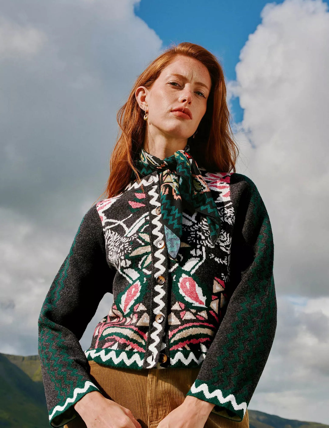 Veste écoresponsable Nomad - À motifs et fermeture boutonnée