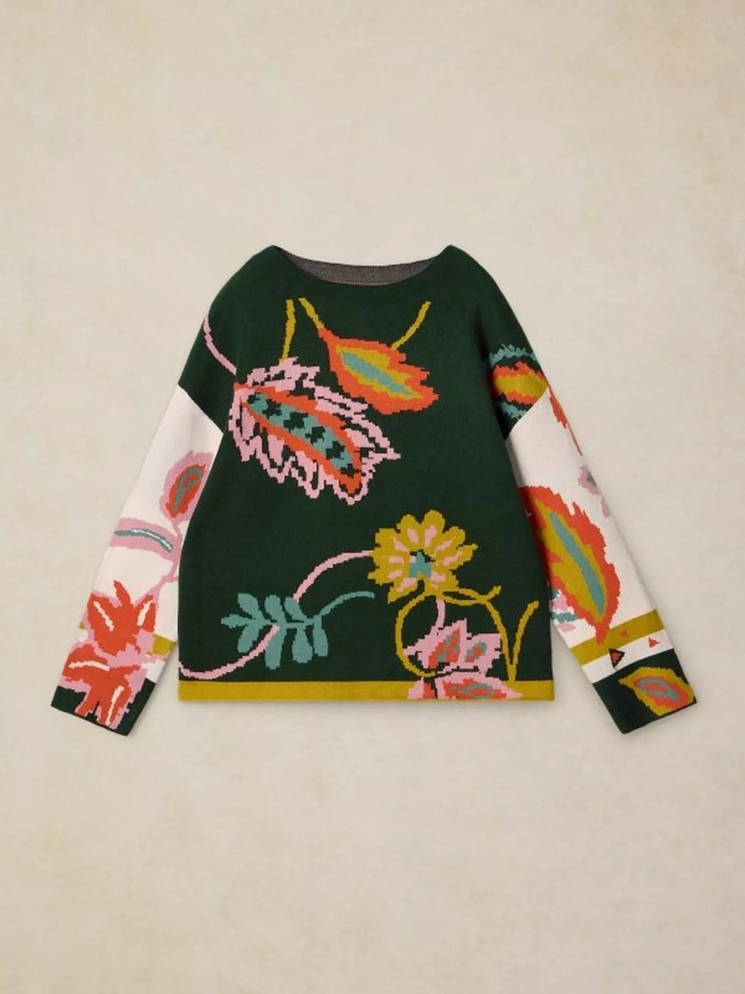 Haut en viscose EcoVero Fabia - Avec motifs floraux et manches longues