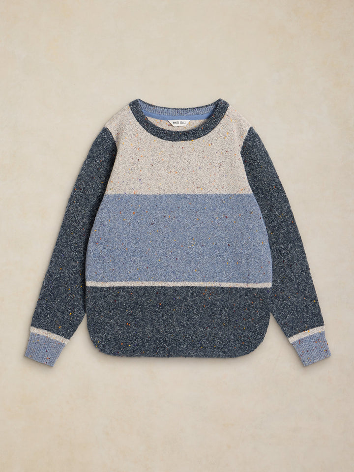 Chandail en maille douce à blocs de couleurs Talia - Avec coton biologique et fibres recyclées