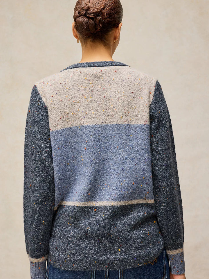 Chandail en maille douce à blocs de couleurs Talia - Avec coton biologique et fibres recyclées